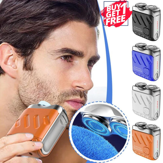Portable Rotary Dual Ring Electric Shaver
