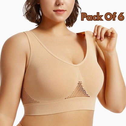 Women's Cotton Solid Non Padded Air Bra